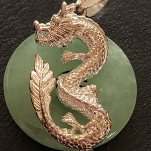 Sterling Silver Jade Pendant